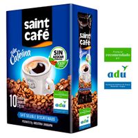 Cafe-soluble-descafeinado-SAINT-x-10-sticks