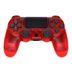 Joystick-LEDSTAR-Ps4-Inalambrico-Transparente-Rojo