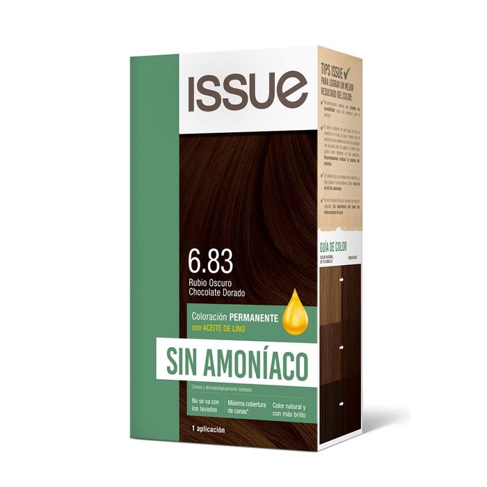 Coloracion-ISSUE-sin-Amoniaco-N°6-83-Kit-C10 Coloracion-ISSUE-sin-Amoniaco-N°6-83-Kit-C10