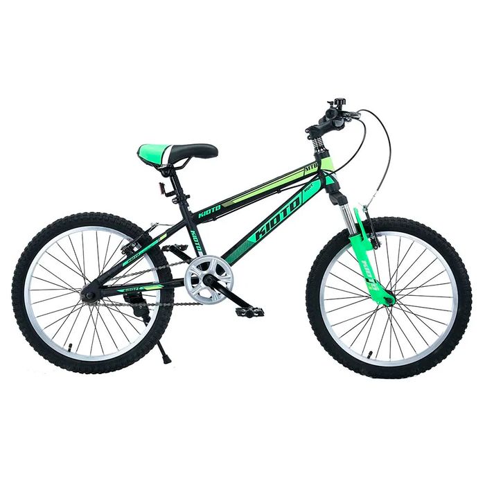 Bicicleta-KIOTO-Rod.16-negra-y-verde