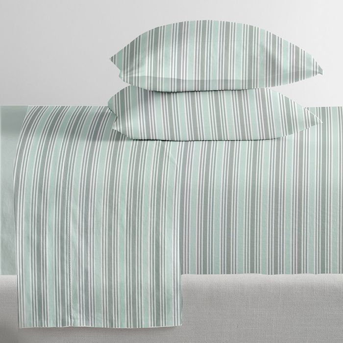 Juego-de-sabanas-HOME-Queen-Microfibra-a-rayas-verde