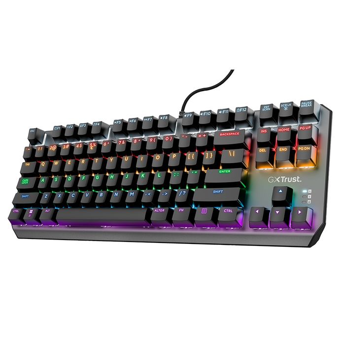 Teclado-Gaming-TRUST-Callaz-GXT834-Tkl-Mecanico-Negro Teclado-Gaming-TRUST-Callaz-GXT834-Tkl-Mecanico-Negro