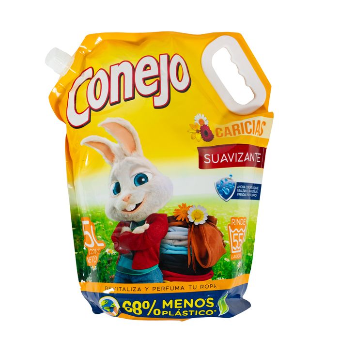 Suavizante-CONEJO-Caricias-5-L Suavizante-CONEJO-Caricias-5-L