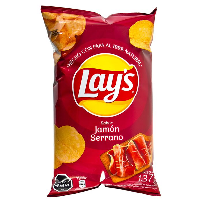 Papas-FRITAS LAY-S-Jamon-Serrano-137-g
