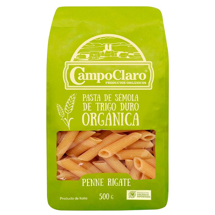Penne-Rigate-Trigo-Duro-Organico-CAMPOCLARO-500-g