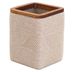 Vaso-para-baño-en-poliresina-beige-con-detalle-madera