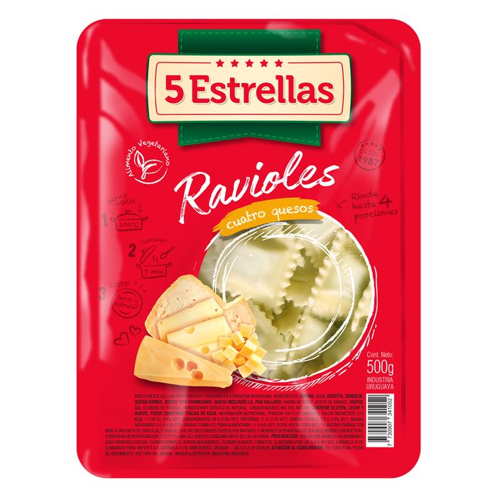Ravioles-5-ESTRELLAS-4-quesos-500-g Ravioles-5-ESTRELLAS-4-quesos-500-g
