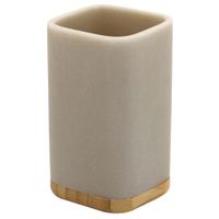 Vaso-para-baño-en-poliresina-beige-con-detalle-en-bambu