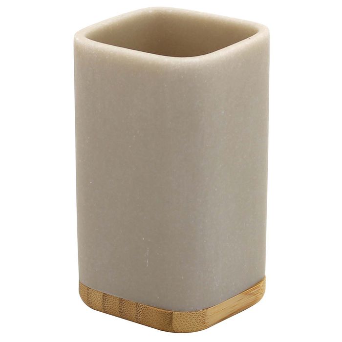 Vaso-para-baño-en-poliresina-beige-con-detalle-en-bambu