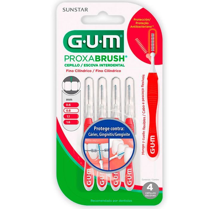 Cepillo-Interdental-GUM-Cilindrico-1314-0.8-mm-x-4-un.