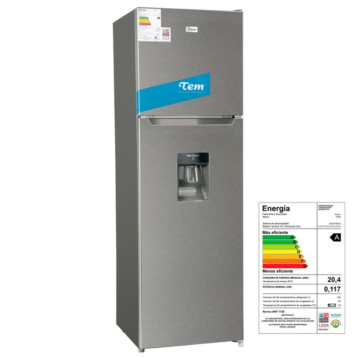 Heladera-TEM-T1URF37DF-frio-seco-248-L-con-disp.-de-acero