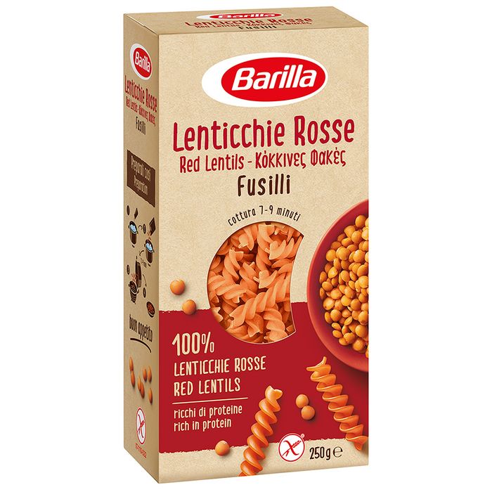 Fideos-fusilli-de-lenteja-roja-BARILLA-250-g