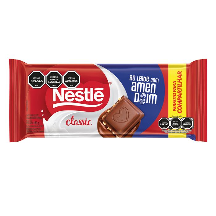 Chocolate-NESTLE-Classic-amendoim-150-g Chocolate-NESTLE-Classic-amendoim-150-g