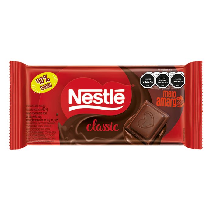 Chocolate-NESTLE-Classic-Medio-Amargo-80-g Chocolate-NESTLE-Classic-Medio-Amargo-80-g