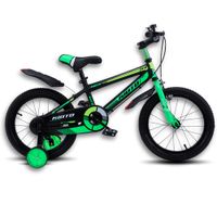 Bicicleta-KIOTO-Rod.16-negra-y-verde