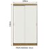 Ropero-2-puertas-Corredizas-109x218x54-cm-Blanco-Rustico