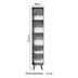 Armario-Cocina-2-Puertas-40x211x52-cm-Gris