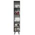 Armario-Cocina-2-Puertas-40x211x52-cm-Gris