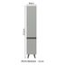 Armario-Cocina-2-Puertas-40x211x52-cm-Gris