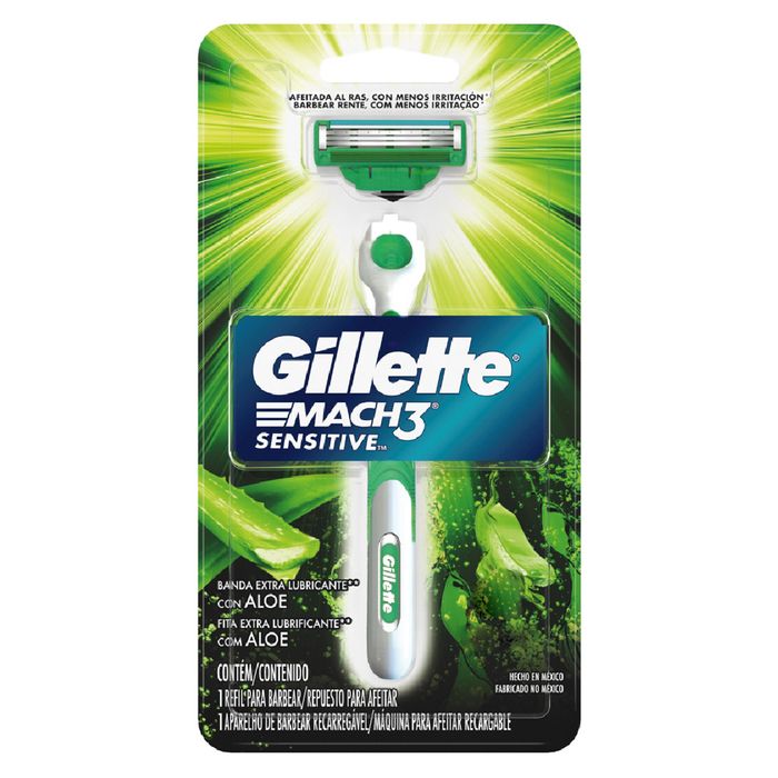 Maquina-GILLETTE-Mach3-Sensitive-Razon-con-Repuesto
