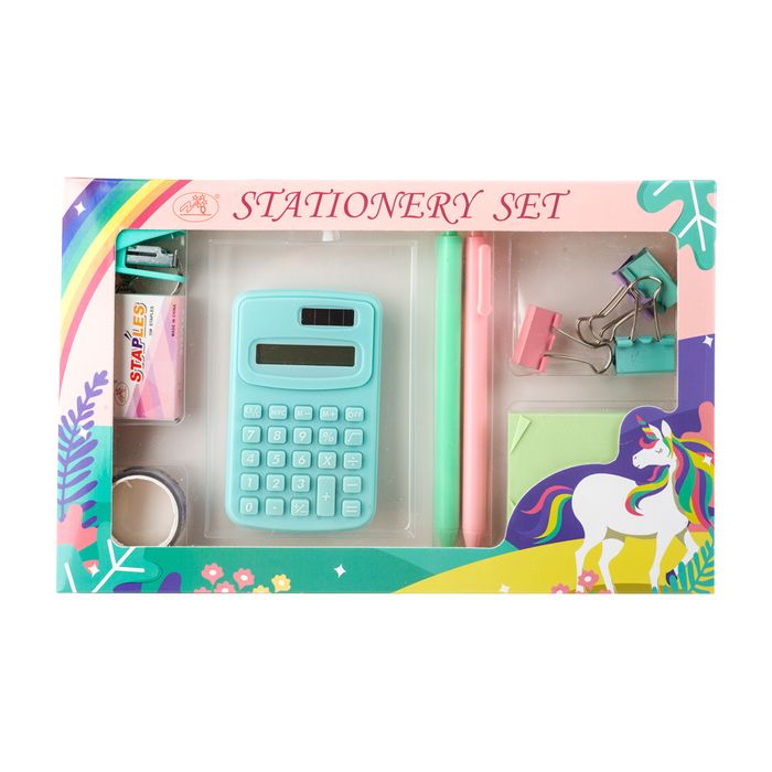 Set-de-oficina-unicorn-color-pastel