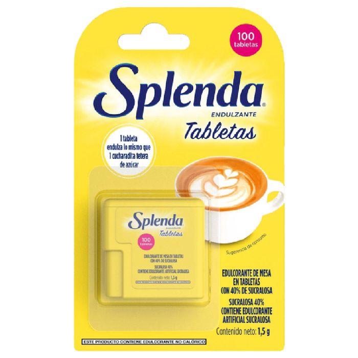 Edulcorante-SPLENDA-tabletas-100-un. Edulcorante-SPLENDA-tabletas-100-un.