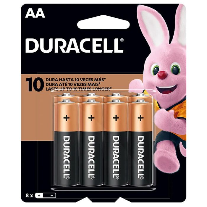 Pilas-DURACELL-AA-x-8-un. Pilas-DURACELL-AA-x-8-un.