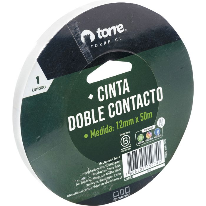 Cinta-doble-faz-TORRE-12-mmx-50-m Cinta-doble-faz-TORRE-12-mmx-50-m