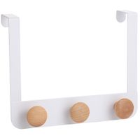 Perchero-para-puerta-30-x-3-x-20-cm-3-g-w-7051-w-3-ash-Blanco