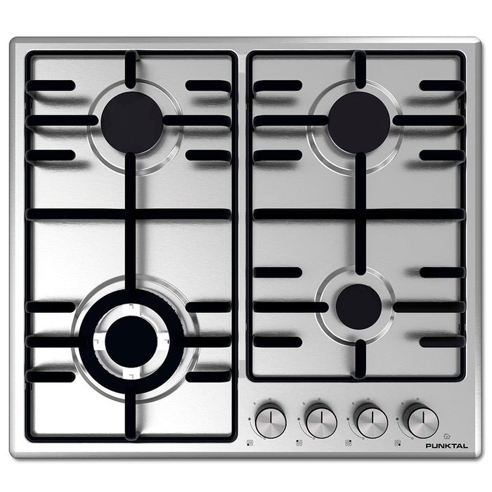 Anafe-PUNKTAL-Mod.-PK-702AG-Mod.-4HORN-Gas-De-Empotrar-Inox Anafe-PUNKTAL-Mod.-PK-702AG-Mod.-4HORN-Gas-De-Empotrar-Inox