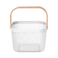Canasto-con-24x24x17-cm-Acero-Blanco-con-Asa