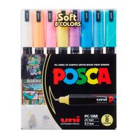 Marcadores-Uni-POSCA-07-mm-8-Colores-Pastel