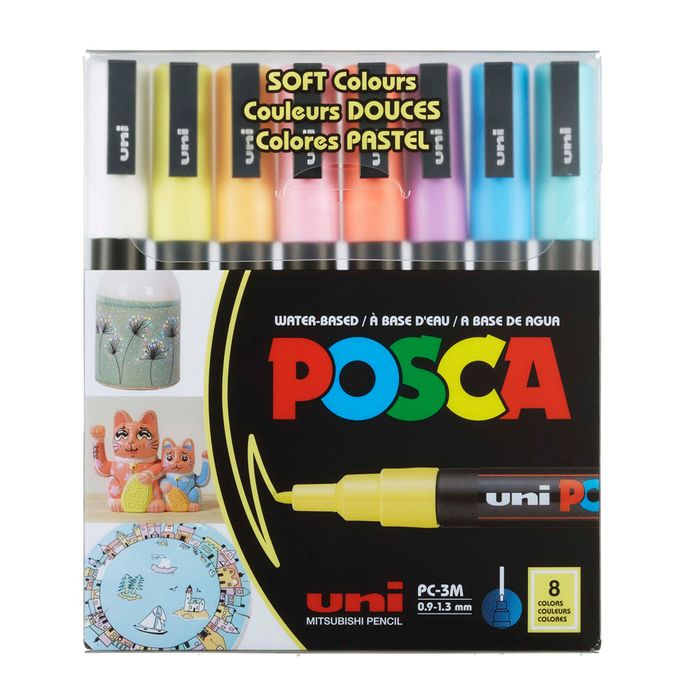 Marcadores-Uni-POSCA-13-mm-8-Colores-Pastel