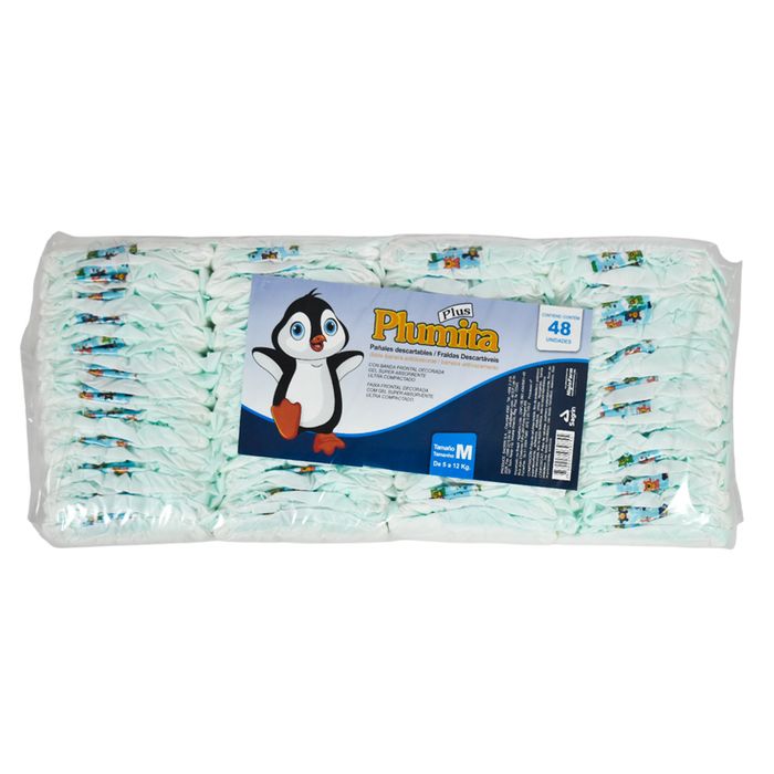 Pañal-PLUMITA-Plus-M-48-un. Pañal-PLUMITA-Plus-M-48-un.
