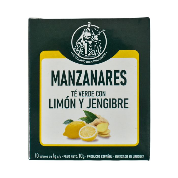 Te-Verde-MANZANARES-con-Jengibre-y-Limon-10-Sobres
