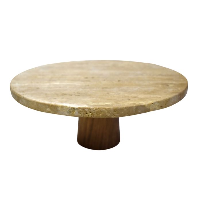 Plato-de-marmol-travertino-con-base-madera