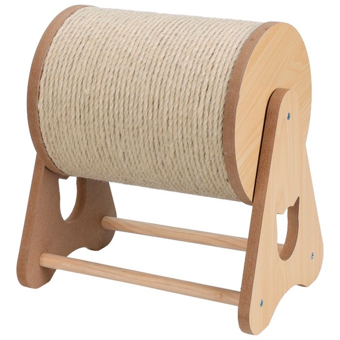 Rascador-para-Gato-Rollo-en-Soporte