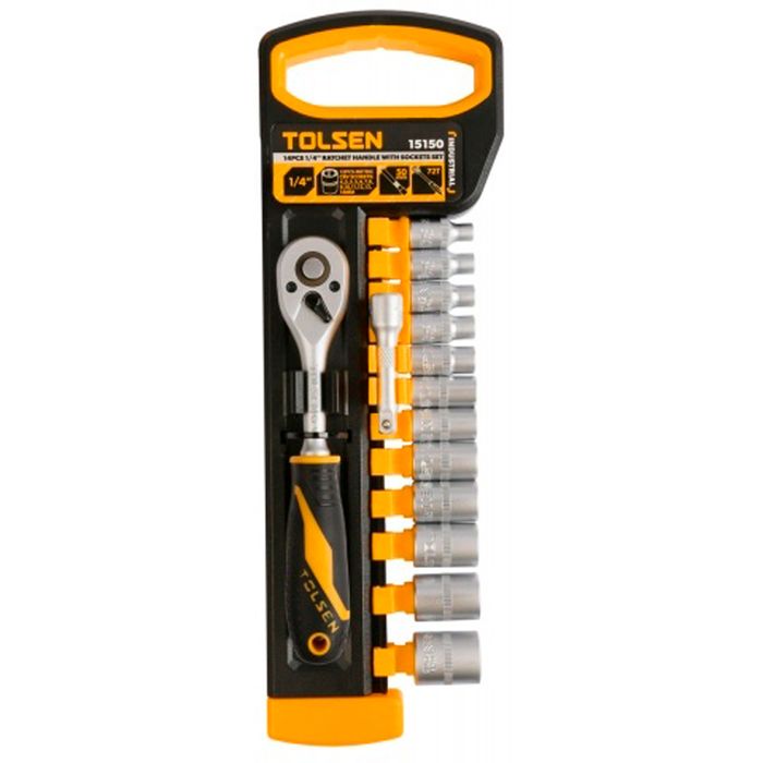 Set-TOLSEN-dados-1-4--4-14-m-14-piezas Set-TOLSEN-dados-1-4--4-14-m-14-piezas