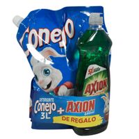 Pack-Deter-CONEJO-Fresh-3-L---Detergente-AXION-de-Regalo