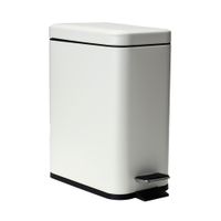 Papelera-Acero-Inoxidable-Blanca-5-L-22.5x14x30-cm