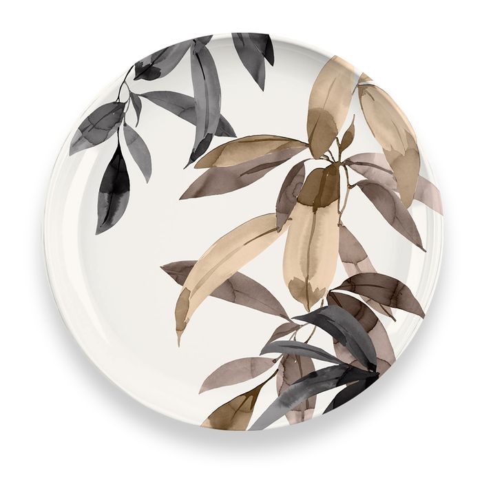 Plato-Postre-21.6-cm-Diseño-Hojas-Invierno
