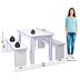 Juego-de-Comedor-Mesa---2-Bancos-Blanco