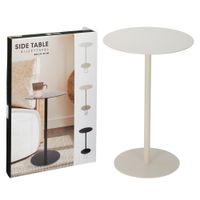 Mesa-auxiliar-redonda-de-hierro-Blanca-35-x-53-cm