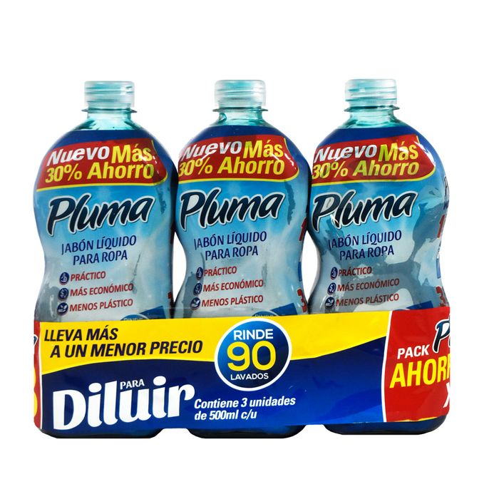 Pack-x-3-Deter-para-diluir-PLUMA-500-cc