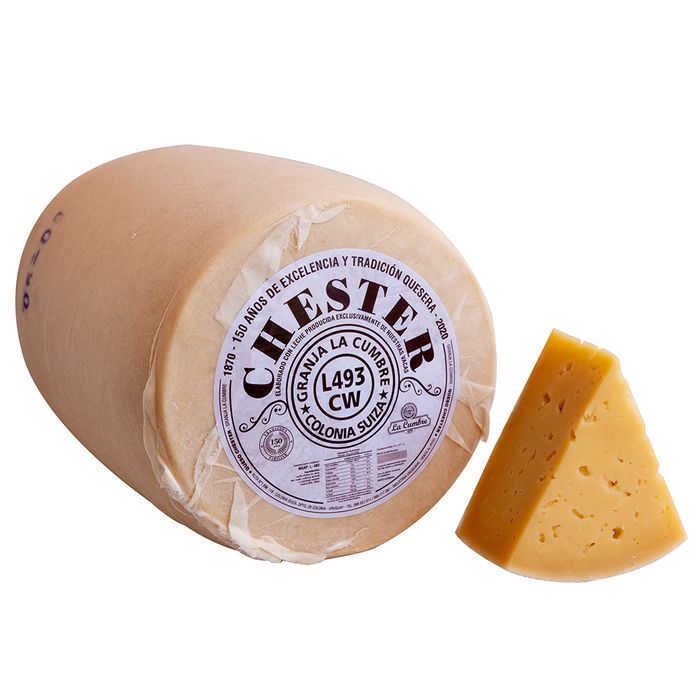 Queso-chester-granja-LA-CUMBRE-kg