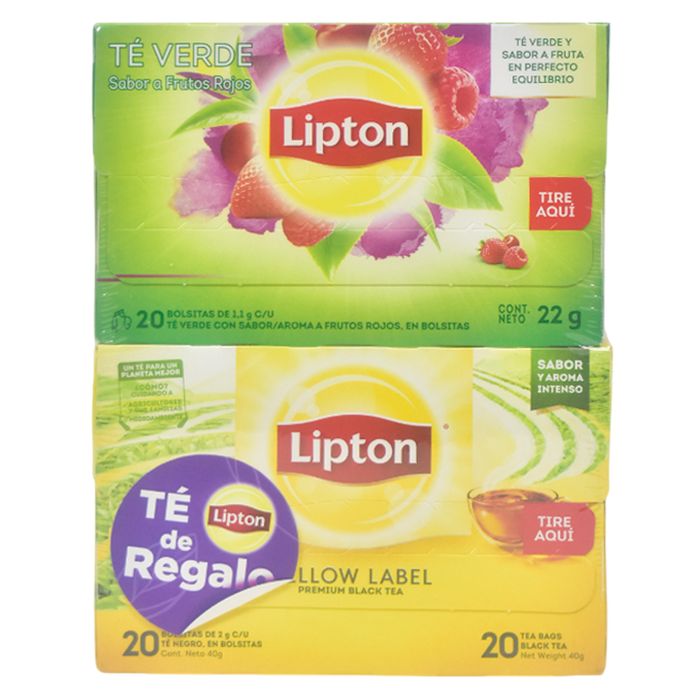 Pack-Te-LIPTON-Yellow-Label-20-Sobres---Te-Verde-Frutos Pack-Te-LIPTON-Yellow-Label-20-Sobres---Te-Verde-Frutos