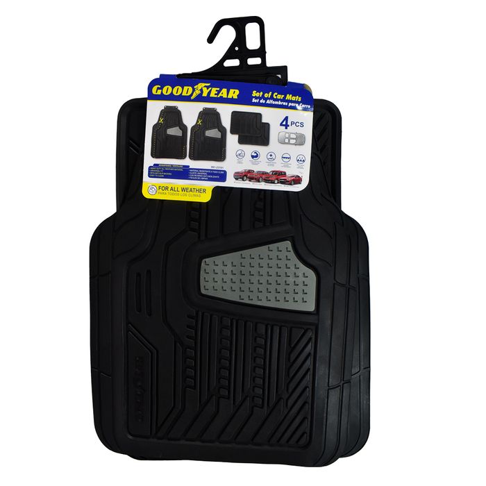 Alfombra-para-auto-GOODYEAR-4-piezas-negro-gris-71-x-52-cm Alfombra-para-auto-GOODYEAR-4-piezas-negro-gris-71-x-52-cm