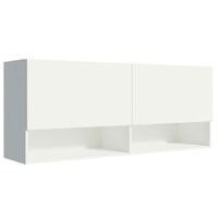 Mueble-Aereo-2-Puertas-2-Nichos-Blanco-120x31x50-cm