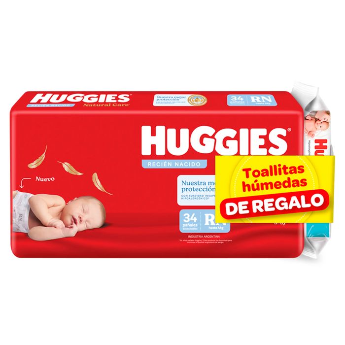 Pañal-HUGGIES-Pan-Natural-rn-mega-34-un.---toallas-humedas Pañal-HUGGIES-Pan-Natural-rn-mega-34-un.---toallas-humedas