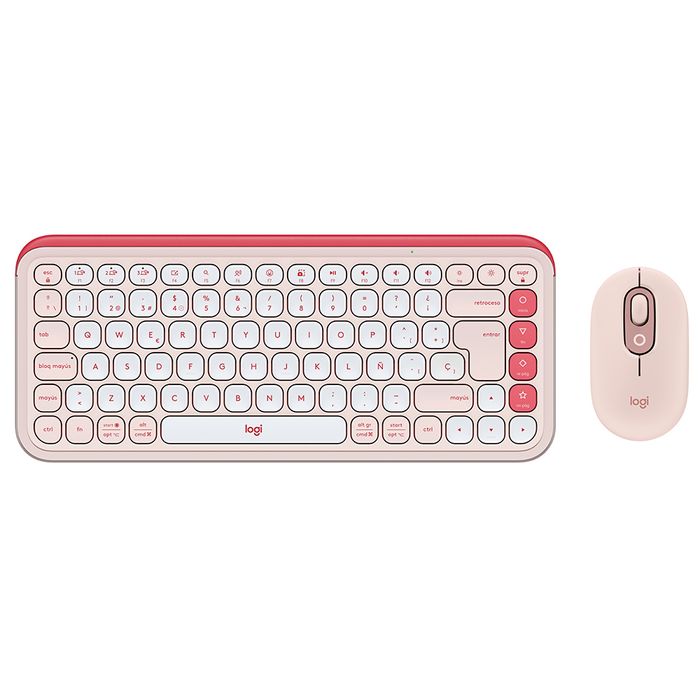 Combo-Inalambrico-LOGITECH-Pop-Icon-Rosa Combo-Inalambrico-LOGITECH-Pop-Icon-Rosa